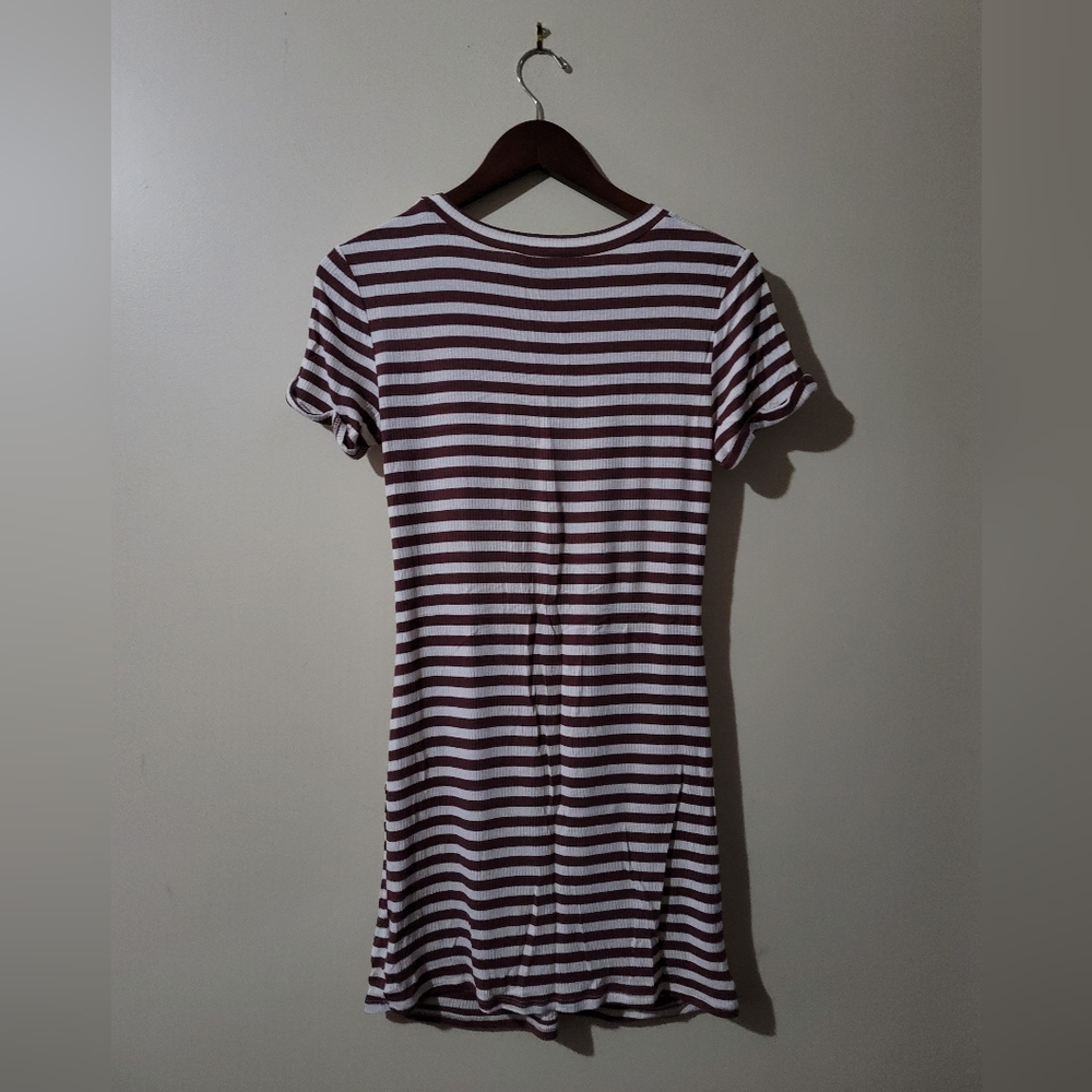 Striped Rib Cut Dress - Picture 3 of 3